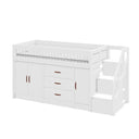 LIFETIME Kidsrooms All in One Semi High Storage Bed