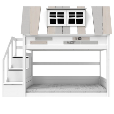 LIFETIME Kidsrooms My hangout Low Bunk Bed with Storage Steps