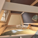 LIFETIME Kidsrooms My hangout Low Bunk Bed with Storage Steps