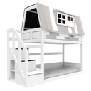 LIFETIME Kidsrooms My hangout Low Bunk Bed with Storage Steps