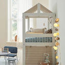 Lifetime Kidsrooms Breeze Semi High Sleeper Bed with Roof