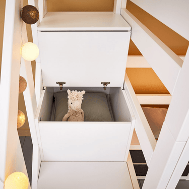 LIFETIME Kidsrooms Family Bunk Bed with Steps (3 Sizes)