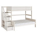 LIFETIME Kidsrooms Family Bunk Bed with Steps (3 Sizes)