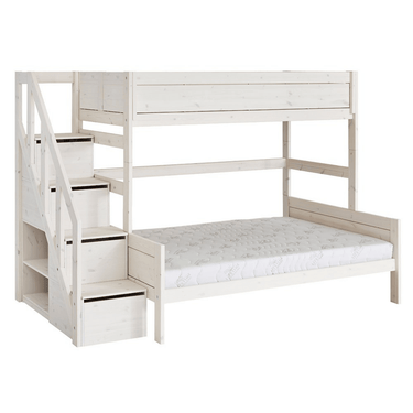 LIFETIME Kidsrooms Family Bunk Bed with Steps (3 Sizes)