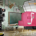 Mathy by Bols Kids Caravan Themed Bed