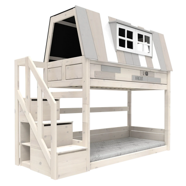 LIFETIME Kidsrooms My hangout Low Bunk Bed with Storage Steps