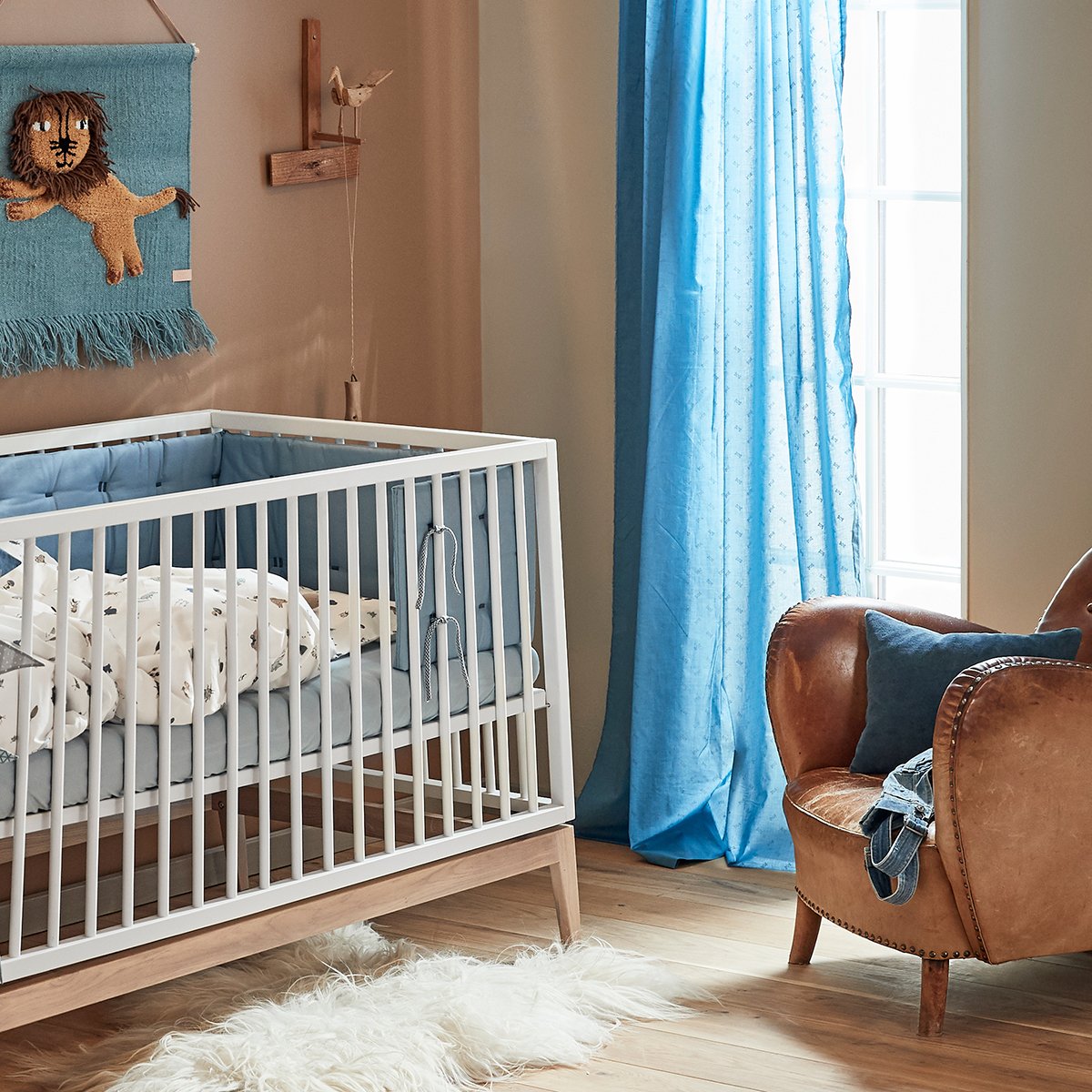 Leander Luna Cot in White 140 x 70 cm