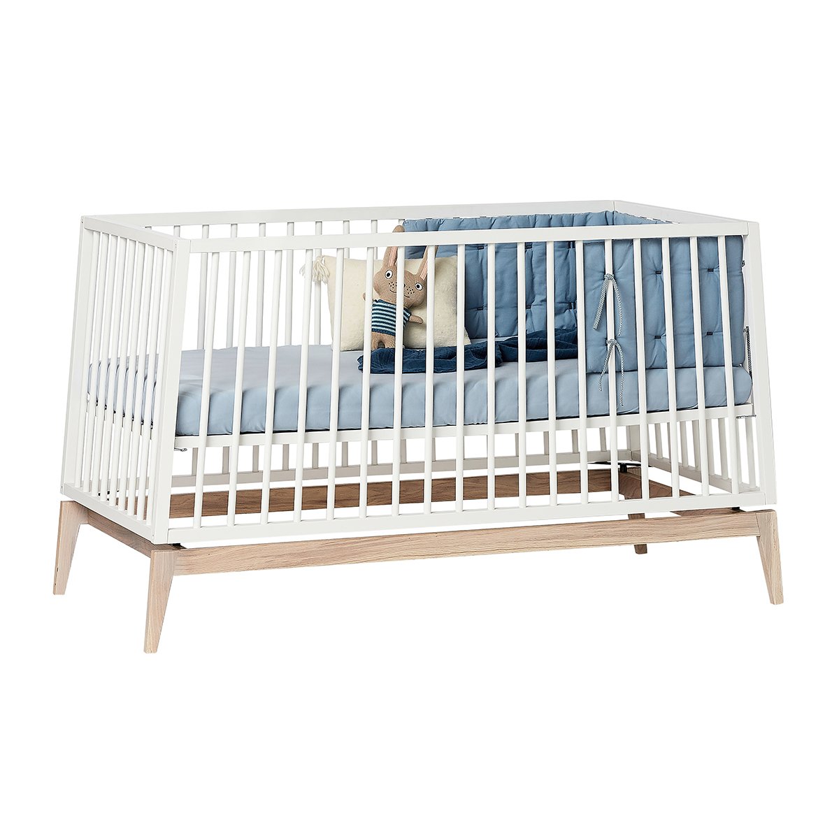 Leander Luna Cot in White 140 x 70 cm
