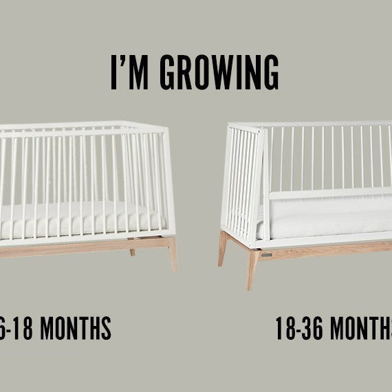 Leander Luna Cot in White 140 x 70 cm