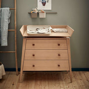 Leander Linea Dresser Changing Table Attachment in Oak