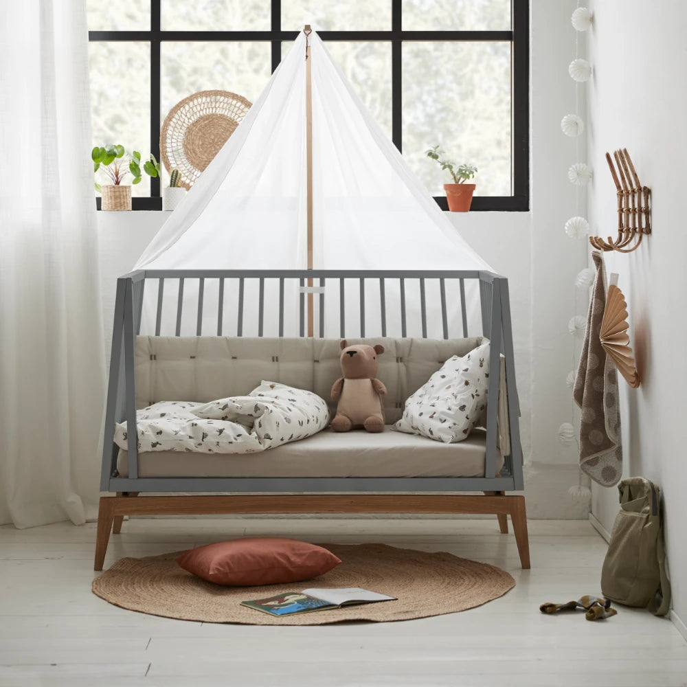 Leander Luna Cot in Grey 140 x 70 cm