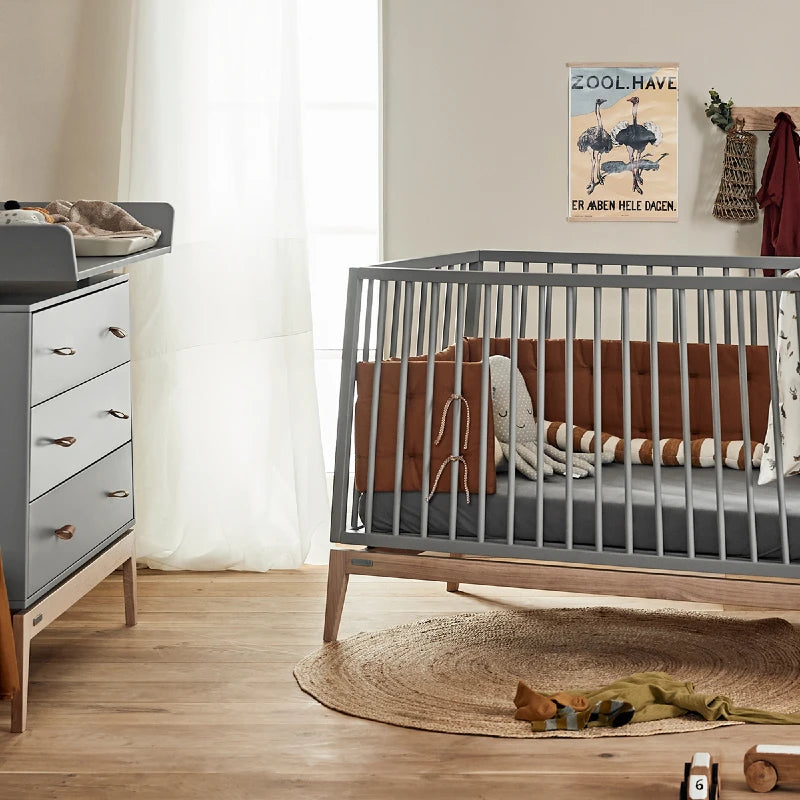Leander Luna Cot in Grey 140 x 70 cm