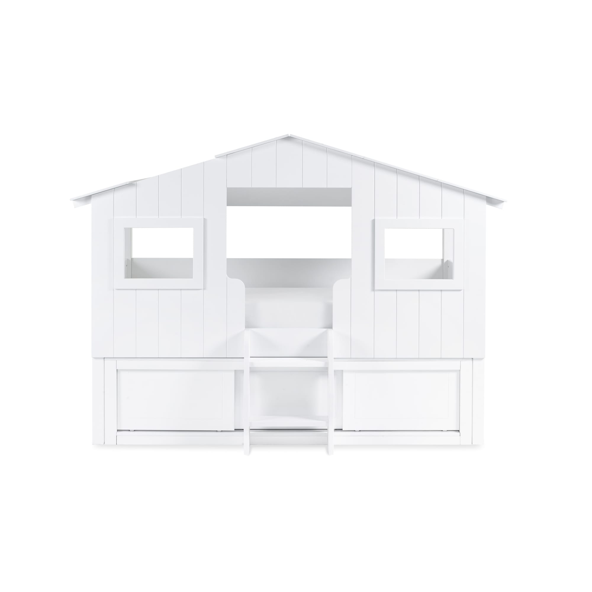 Acorn Treehouse Mid Sleeper Bed in White