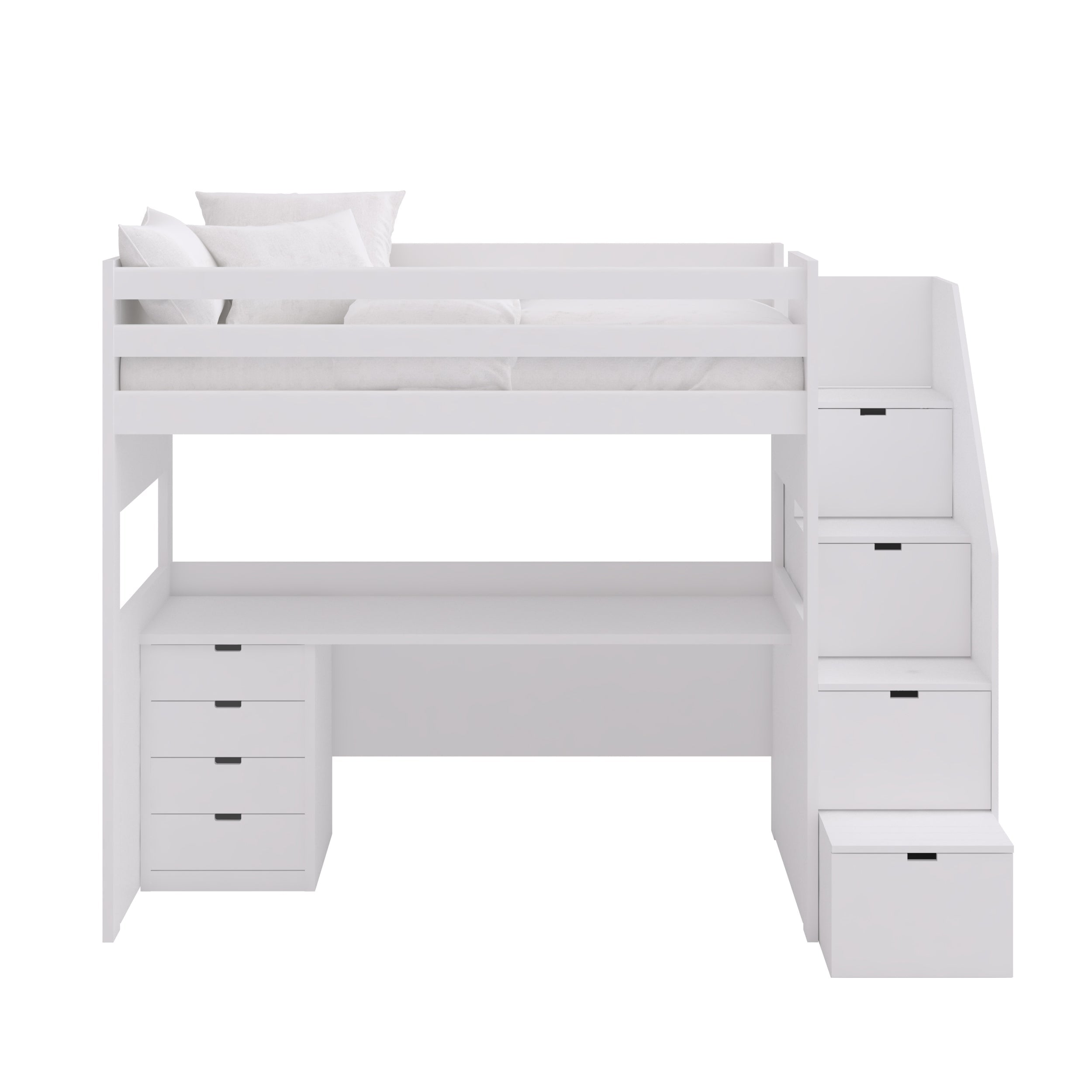 Muba XL Loft Bed with Storage Stairs and Desk