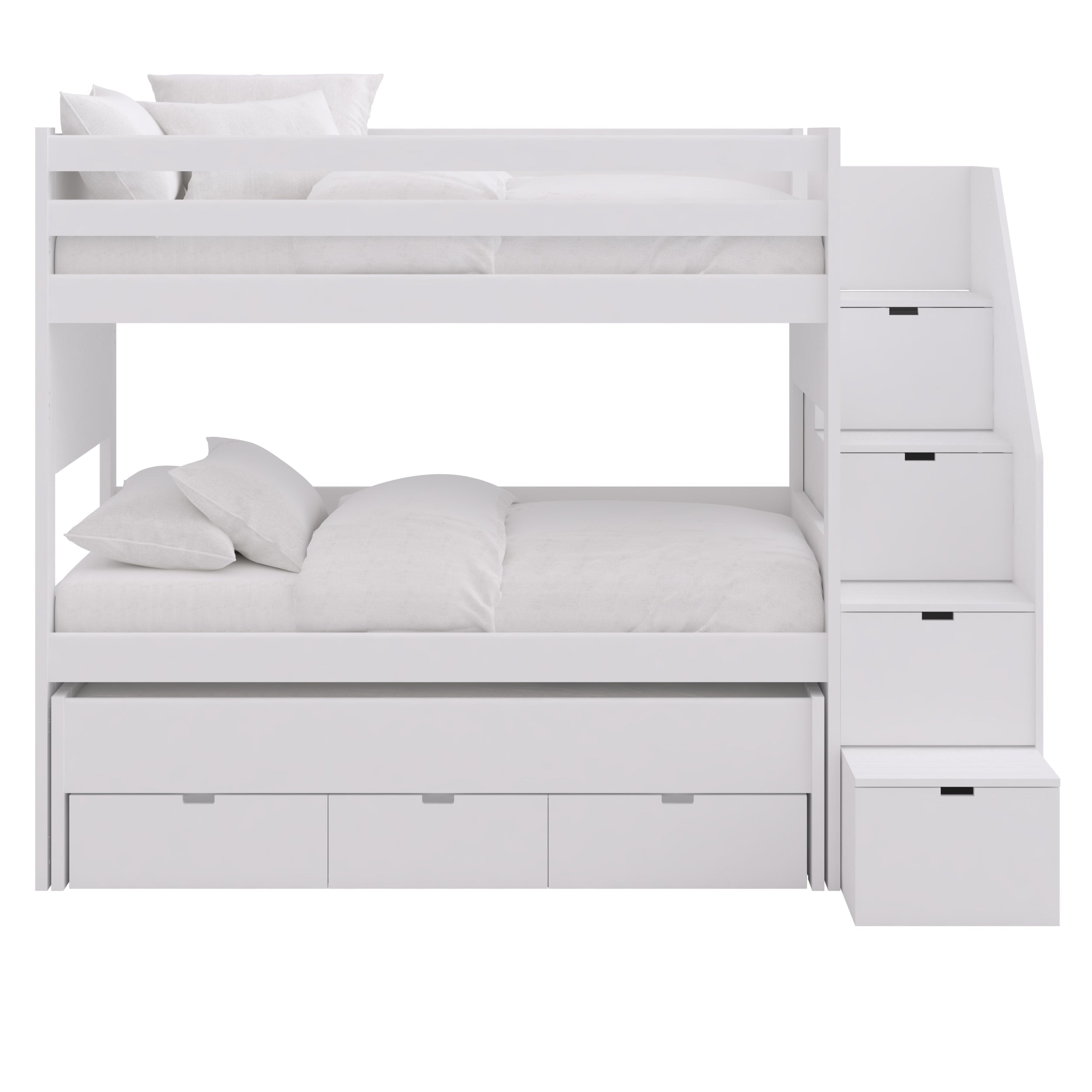 Muba XL Bunk Bed with Trundle, Drawers and Storage Steps