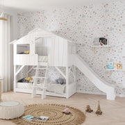 Mathy By Bols Treehouse Bunk Bed with Side Slide - Various Sizes