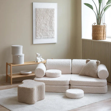 Wigiwama Children's Play Sofa - Cream/White