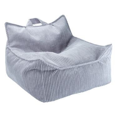 Wigiwama Corduroy Kids Beanbag Chair - Blueberry Blue