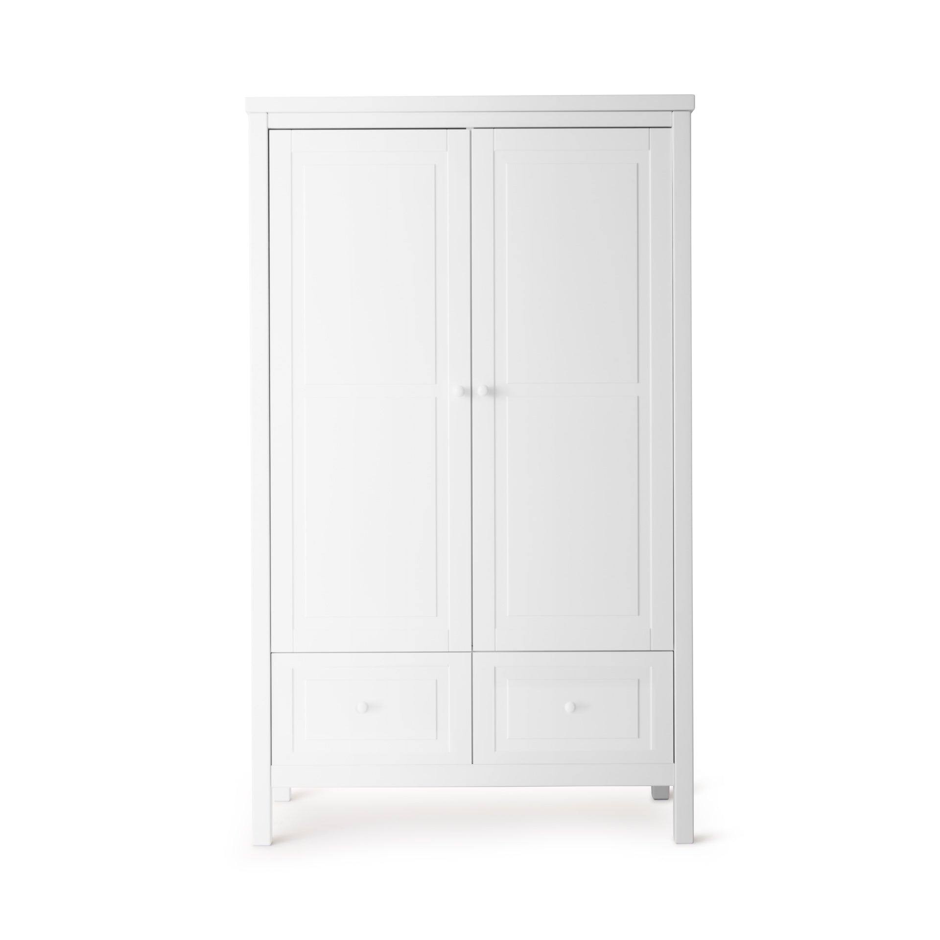 Isle of Dogs Design 2 Door Wardrobe in White