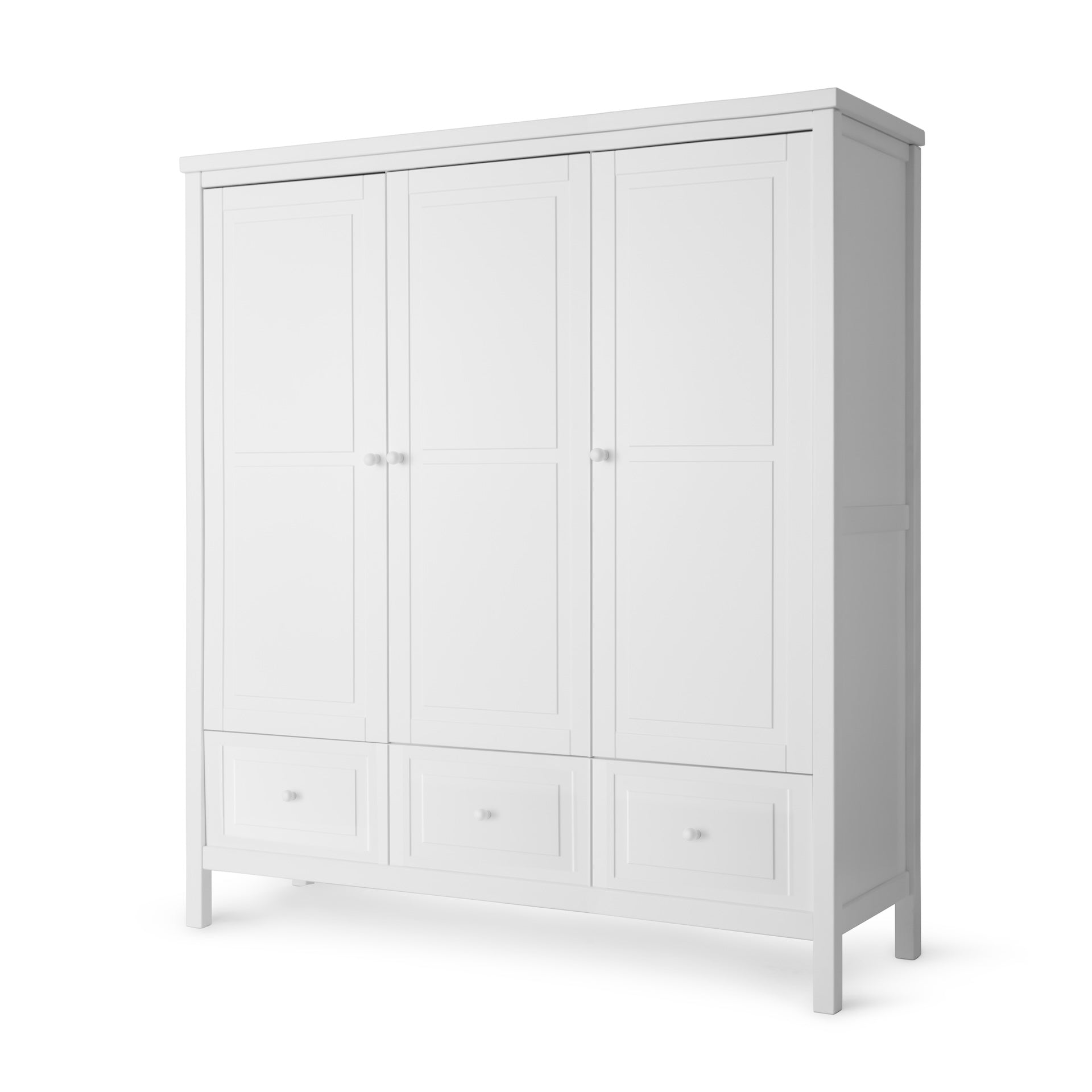 Isle of Dogs Design 3 Door Wardrobe in White