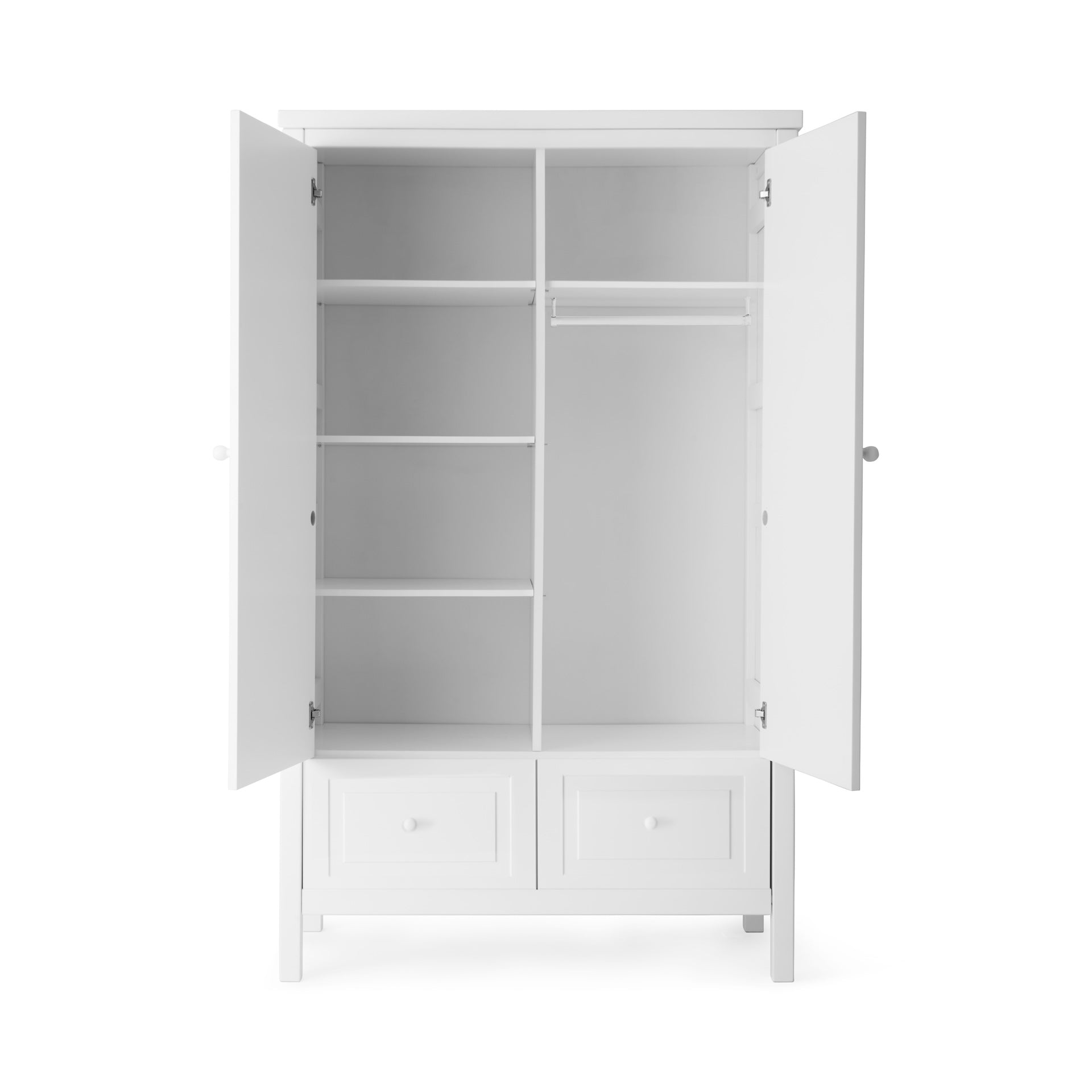 Isle of Dogs Design 2 Door Wardrobe in White