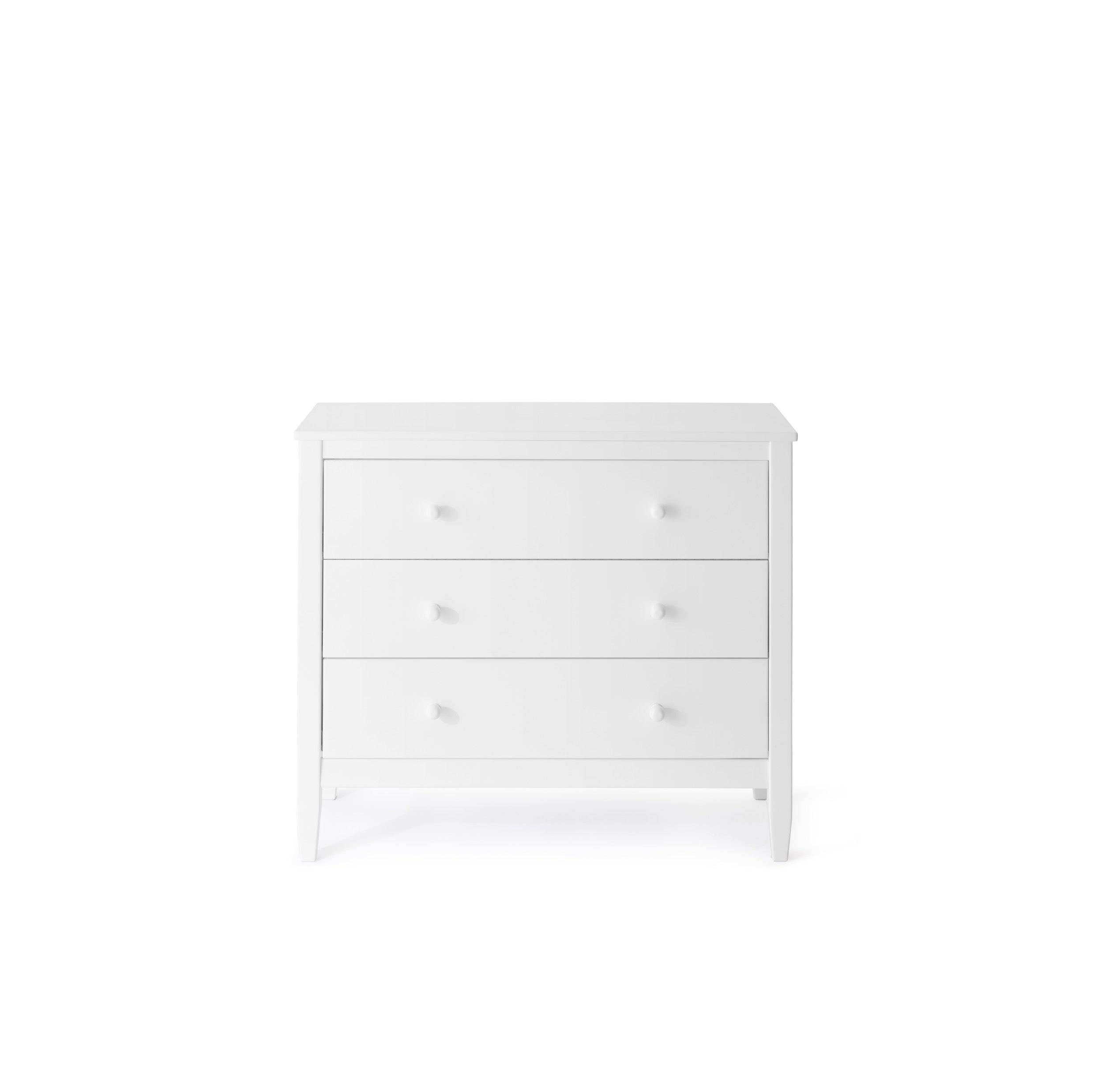 Isle of Dogs Design 3 Drawer Chest of Drawers in White