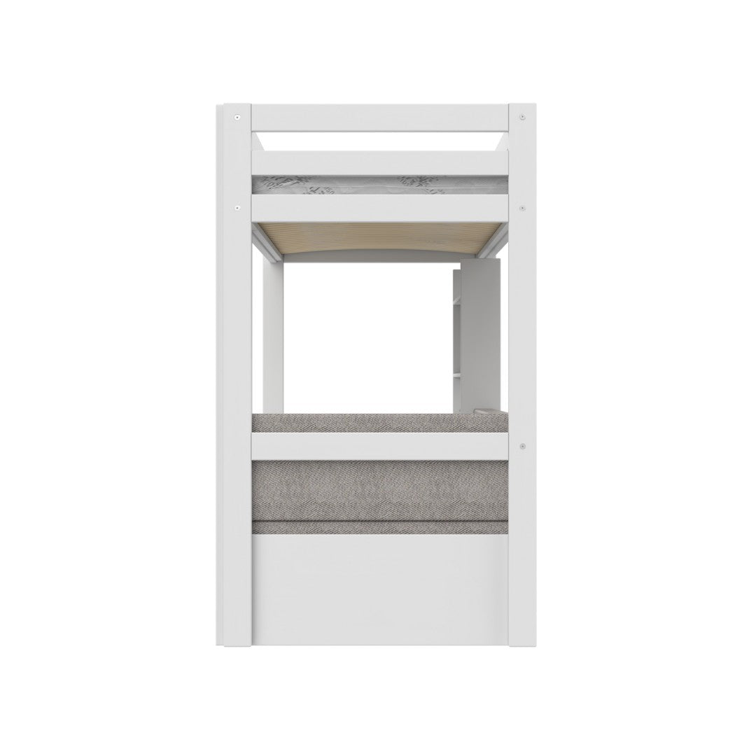 LIFETIME Kidsrooms High Sleeper Bed with Study & Seat - Elements