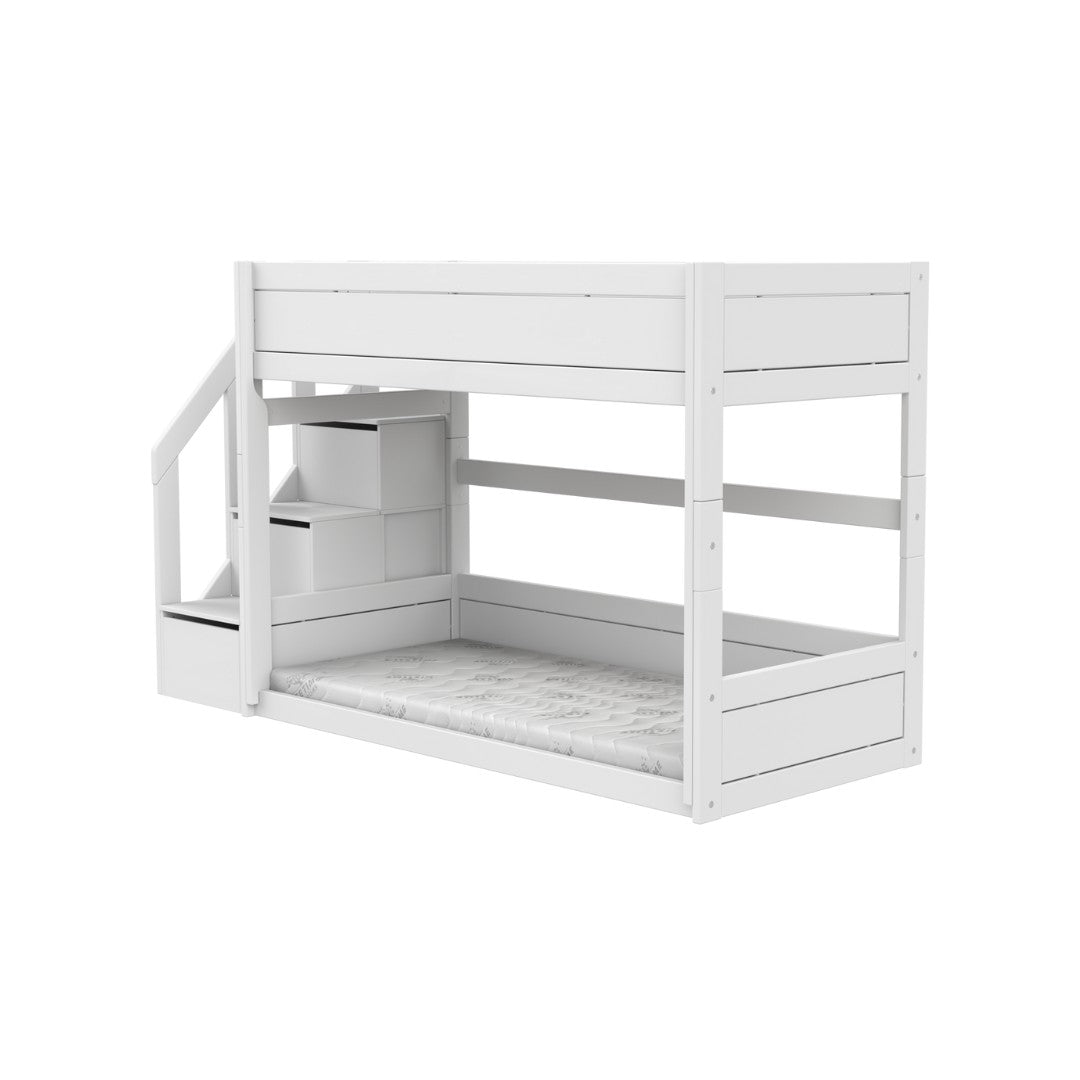 LIFETIME Kidsrooms Low Bunk Bed with Storage Steps