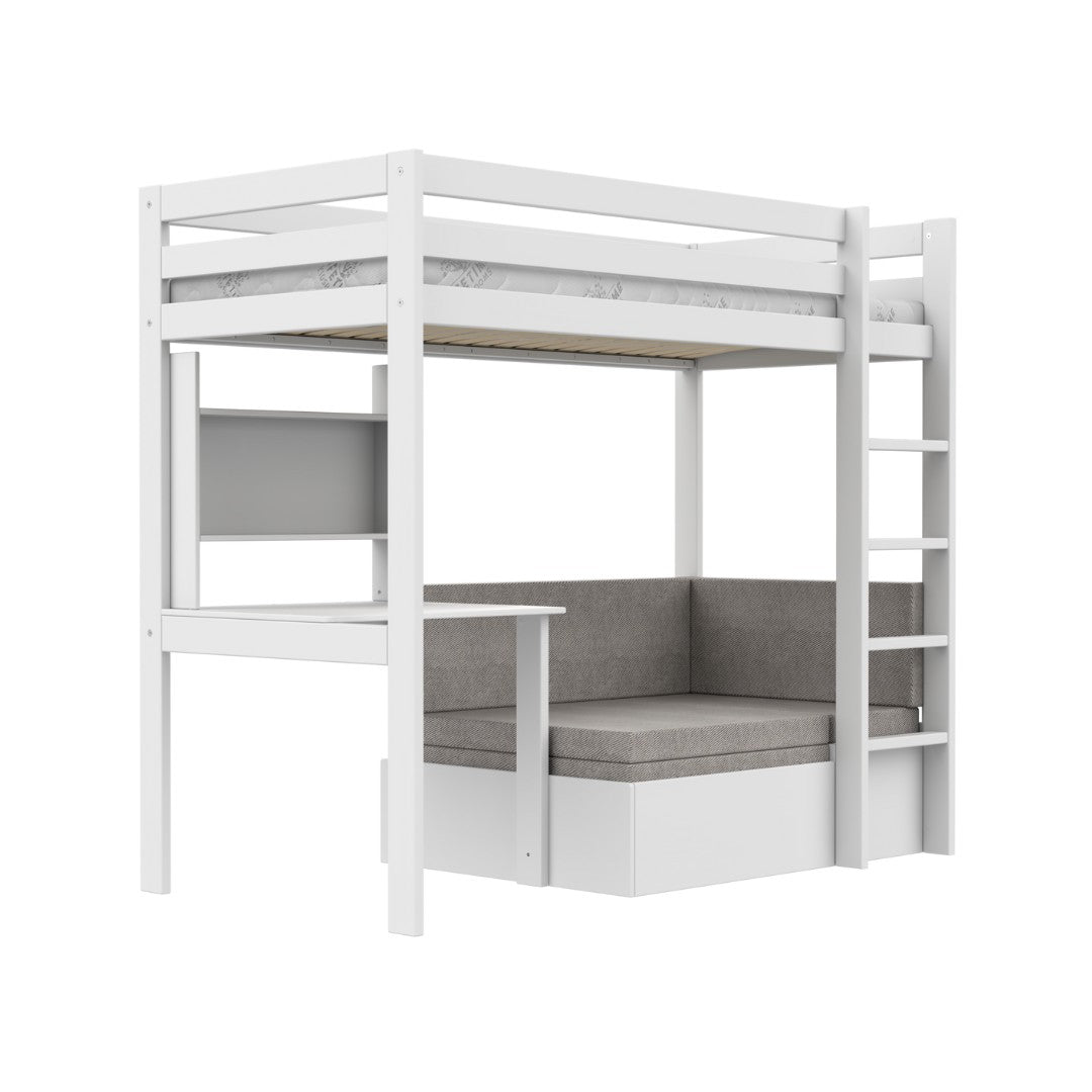LIFETIME Kidsrooms High Sleeper Bed with Study & Seat - Elements