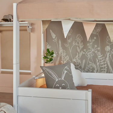 LIFETIME Kidsrooms Happy Rabbit 4 in 1 Bed in White 