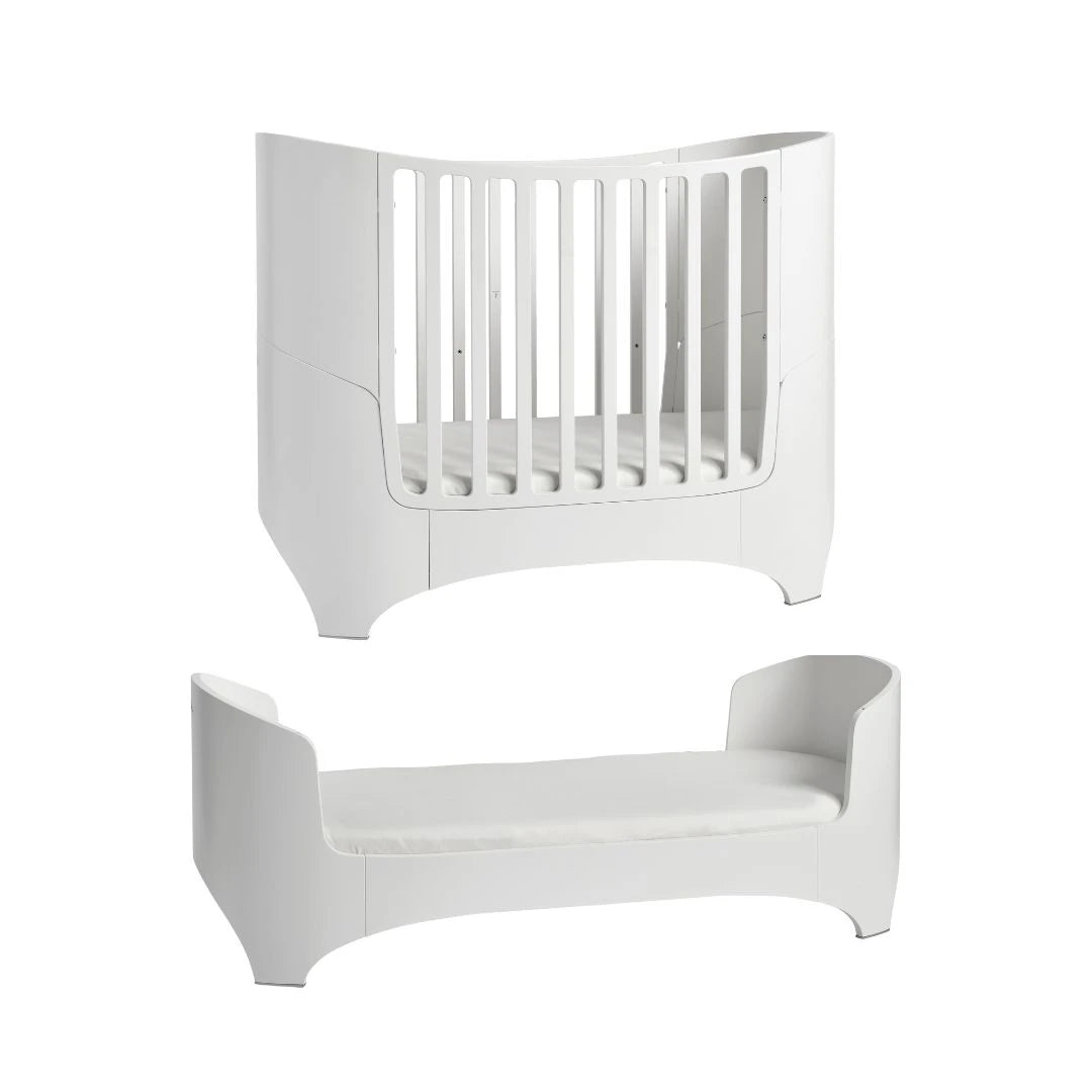 Leander Classic Cot Bed with Junior Kit – White