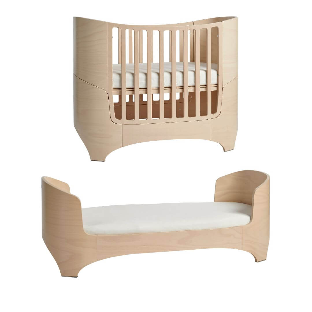 Leander Classic Cot Bed with Junior Kit – Whitewash