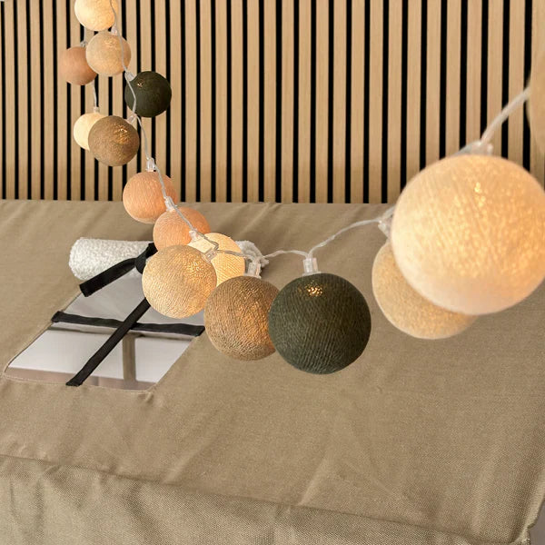 Lifetime Kids Cotton Ball Lights - Earthy Green