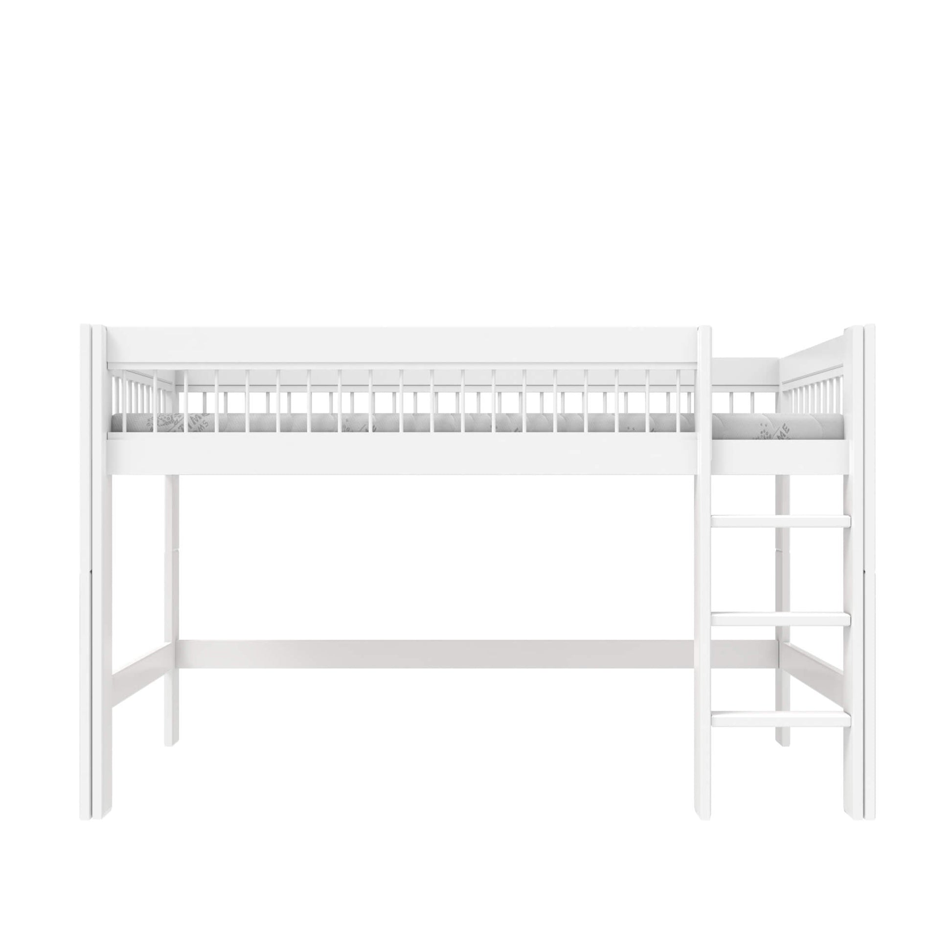 LIFETIME Kidsrooms BREEZE Semi High-Bed with Optional Curtains 