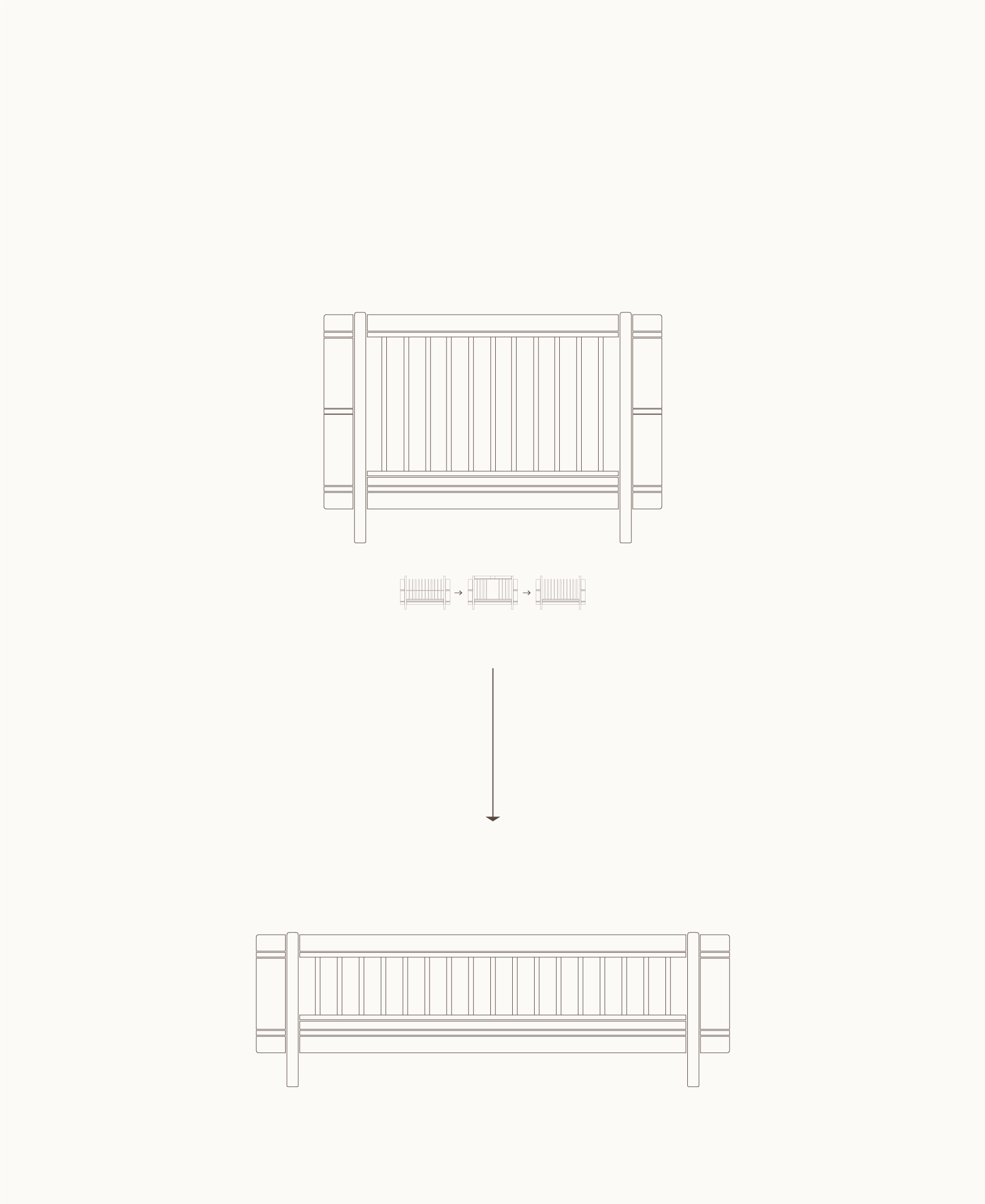 Oliver Furniture Mini+ Junior Kit (Additional Parts to Mini+ Cot Bed) Oak