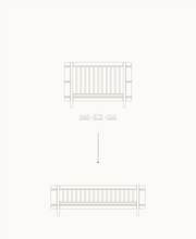 Oliver Furniture Mini+ Junior Kit (Additional Parts to Mini+ Cot Bed) White/Oak