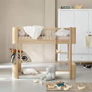 Oliver Furniture Wood Mini+ Low Loft Bed in Oak