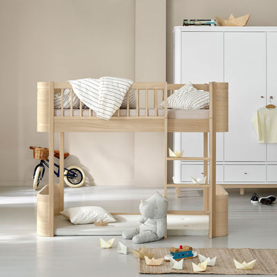 Oliver Furniture Wood Mini+ Low Loft Bed in Oak