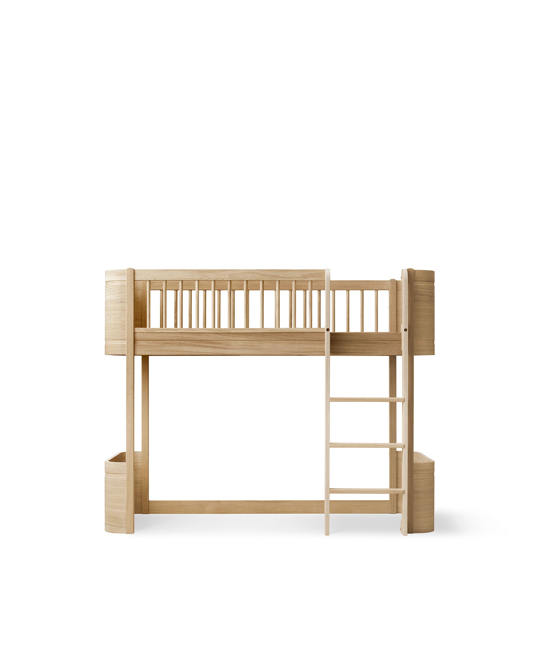Oliver Furniture Wood Mini+ Low Loft Bed in Oak