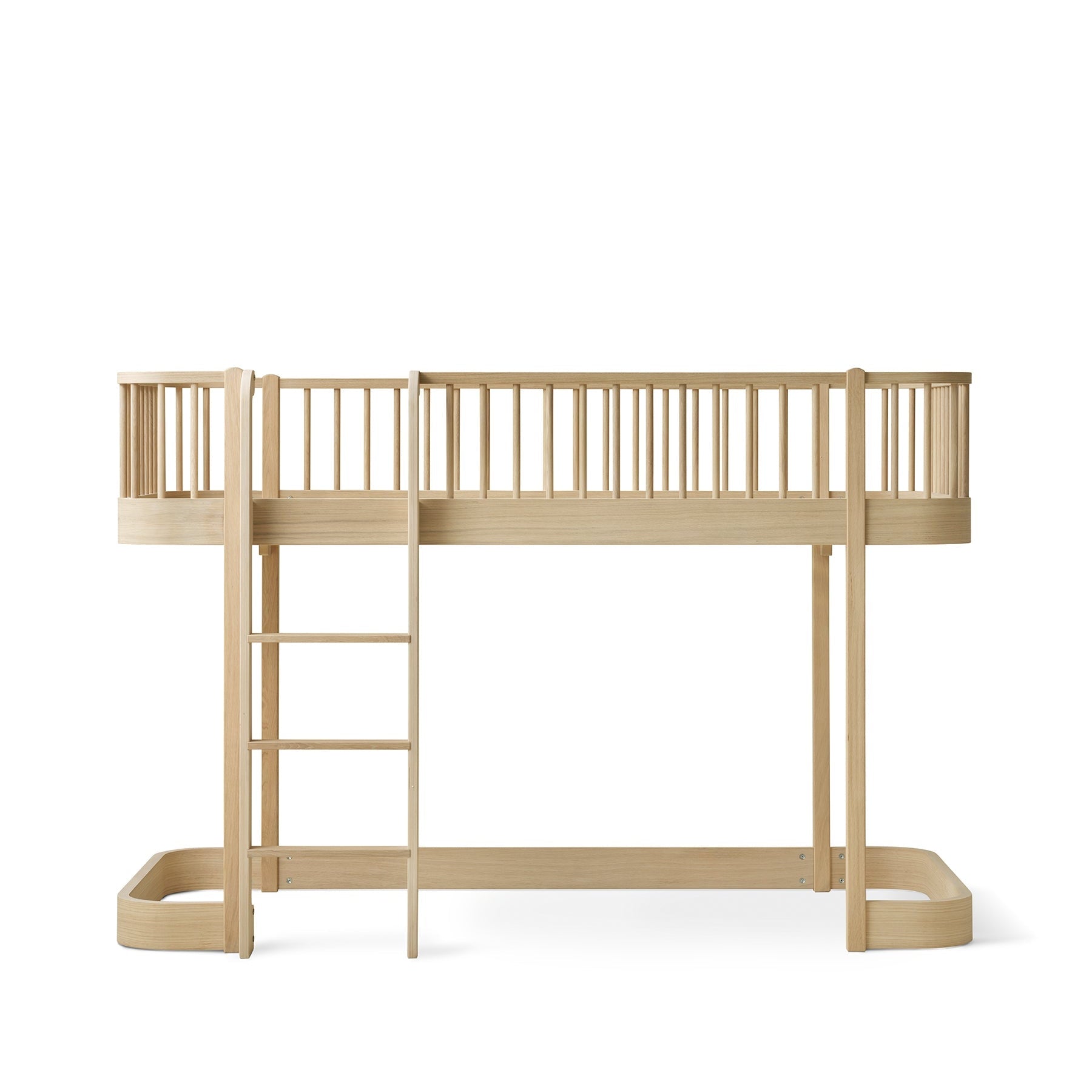 Oliver Furniture Wood Original Low Loft Bed in Oak