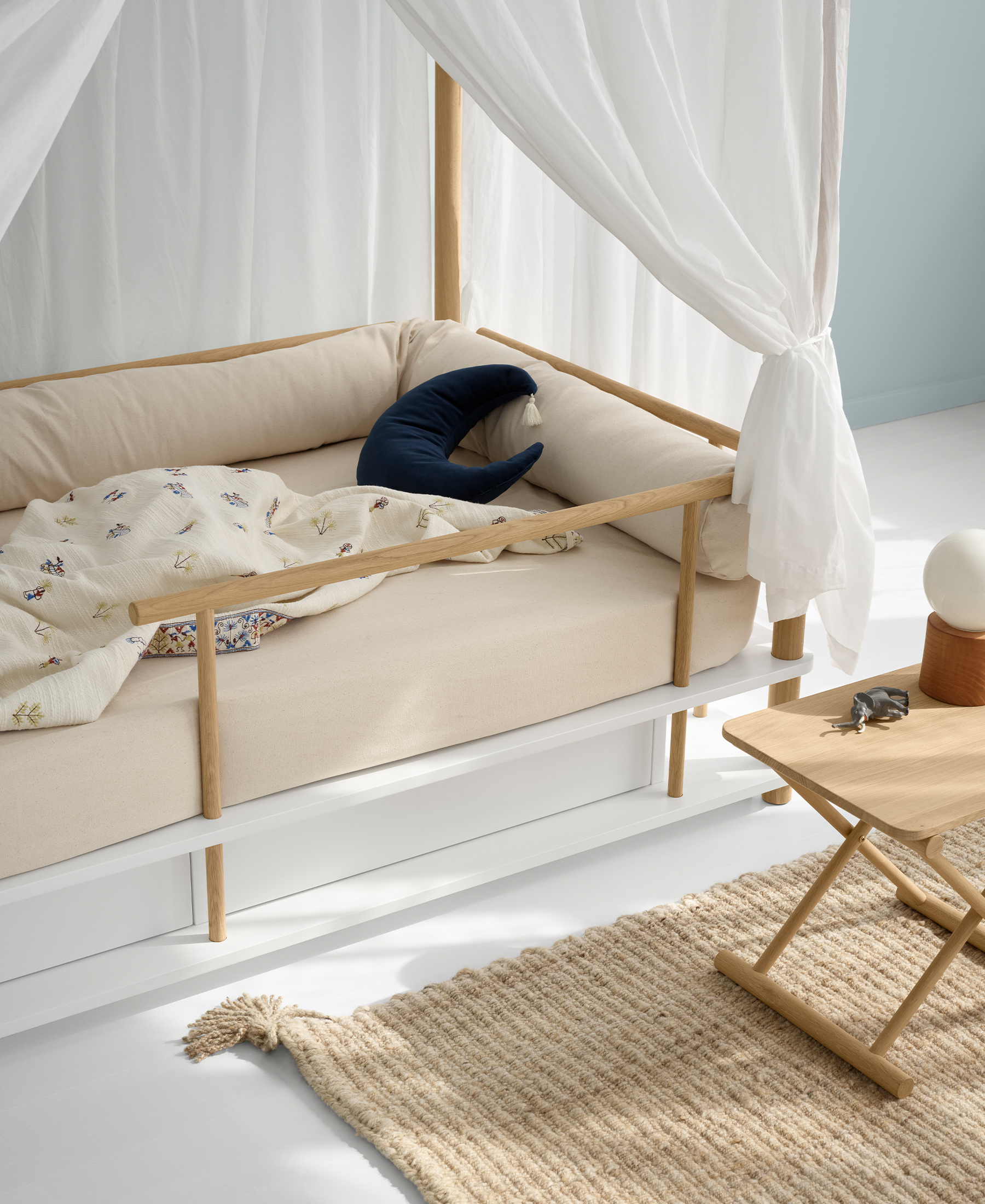 Oliver Furniture Camp Bed Canopy Sahara White