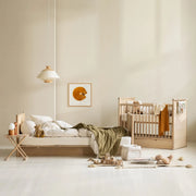 Oliver Furniture Camp Novel Cot Bed Inc Small Double Conversion in Oak