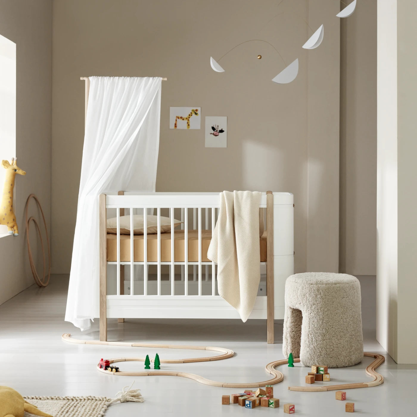 Oliver Furniture Wood Mini+ Cot Canopy in White