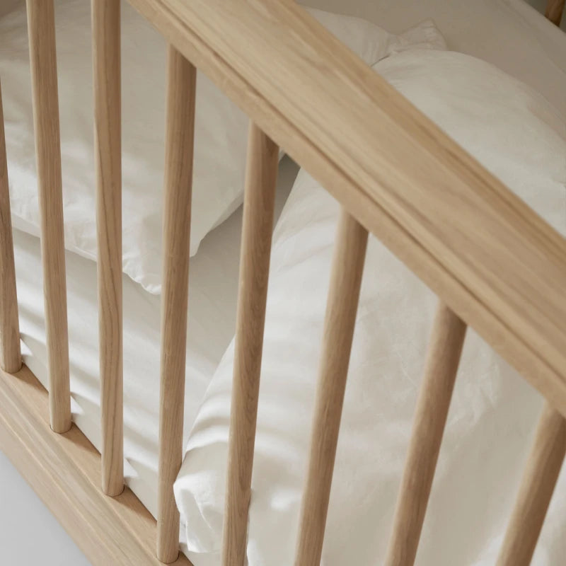 Oliver Furniture Wood Mini+ Cot Bed in Oak