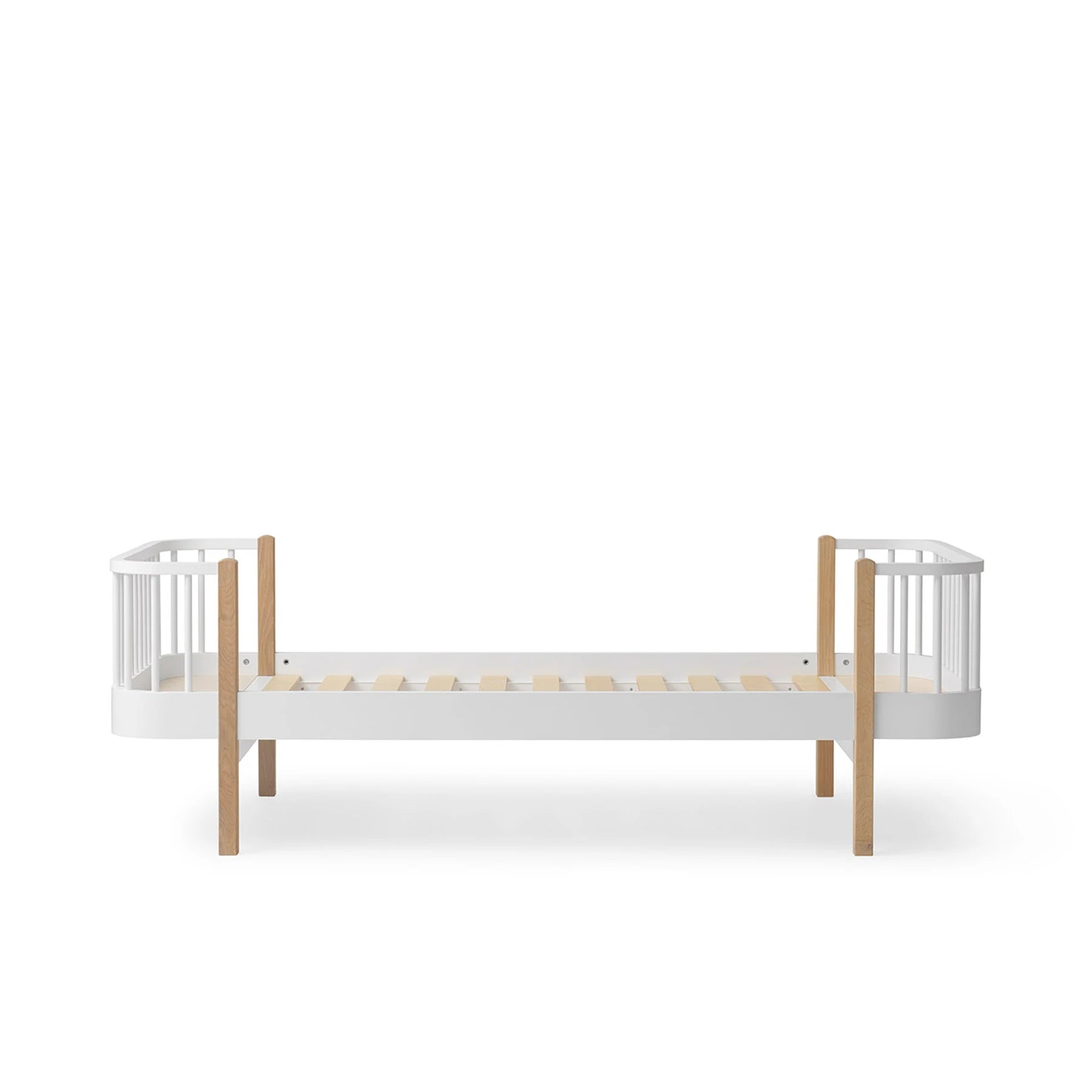 Oliver Furniture Wood Original Bed in White/Oak