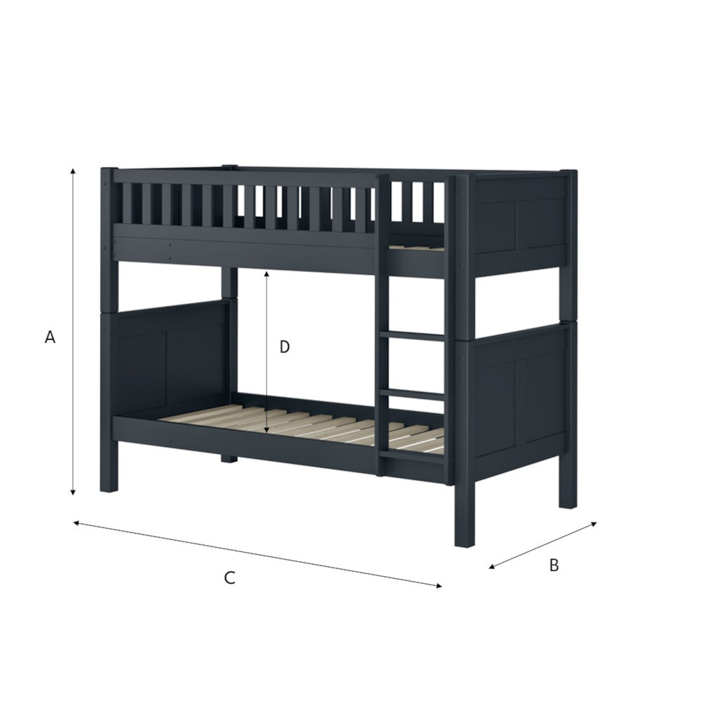 Arven Detachable Bunk Bed in Blue
