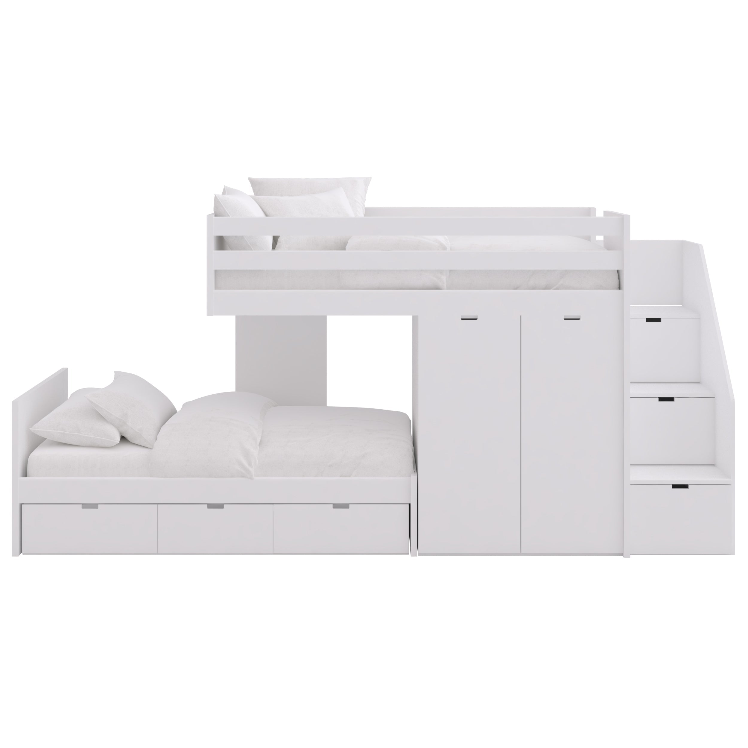 Muba Train Bunk Bed with Storage Steps