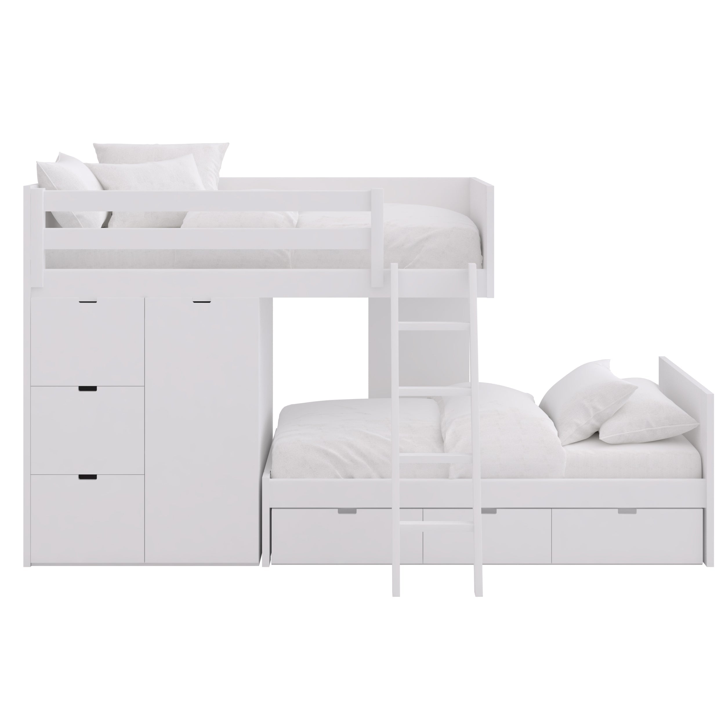 Muba Train Bunk Bed with Storage and Wardrobe
