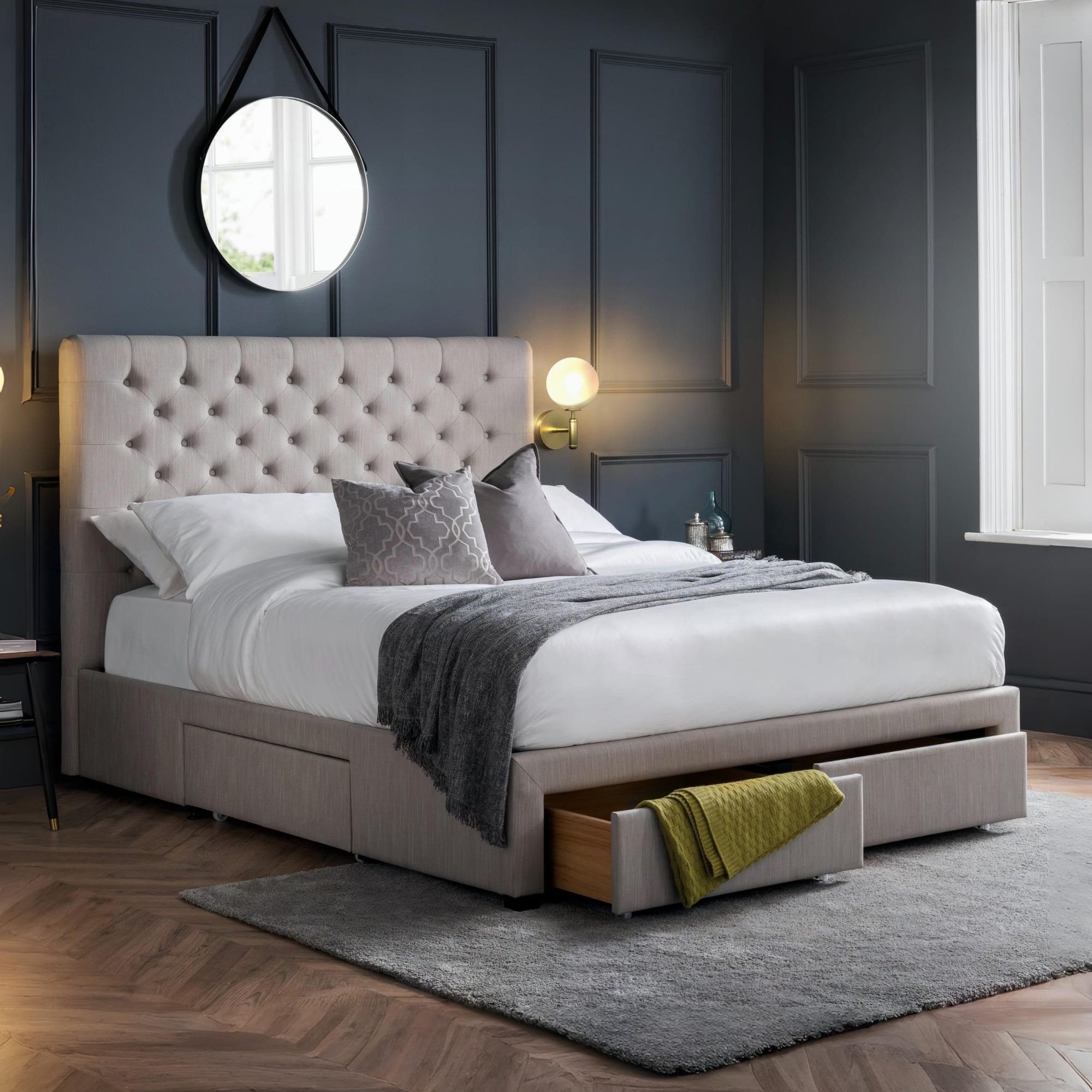 Wilton Upholstered 4 Drawer Storage Bed Frame