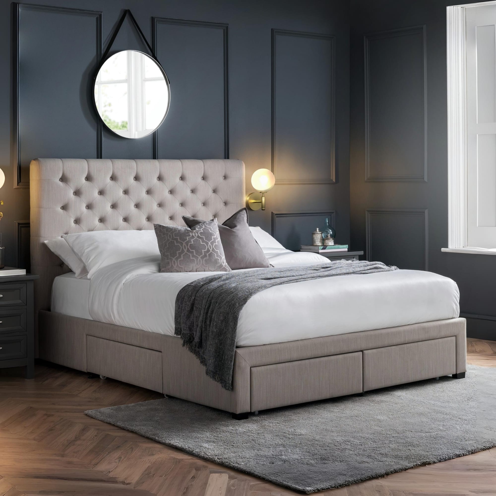 Wilton Upholstered 4 Drawer Storage Bed Frame